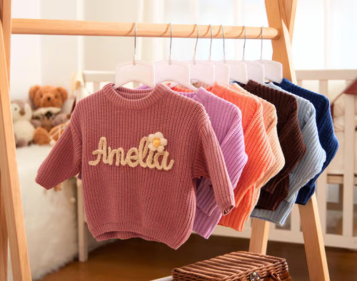 Hand Knitted Personalised Jumper