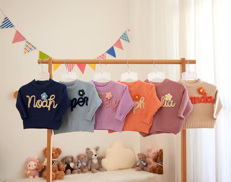 Hand Knitted Personalised Jumper