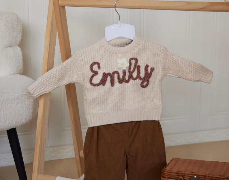 Hand Knitted Personalised Jumper